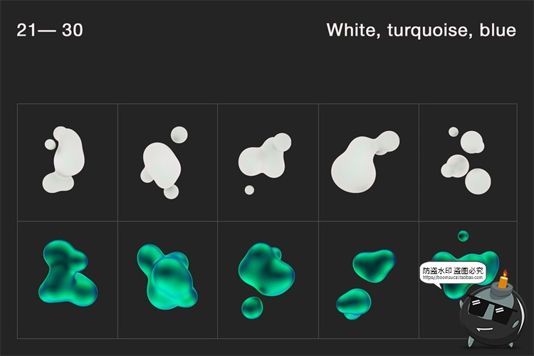 图片[4]-酸性液化液态透明肥皂气泡液体有机元素抽象合成艺术PNG免抠素材-设计猿