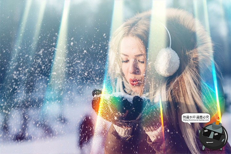 图片[3]-漏光水晶玻璃折射光效光棱镜反射照片叠加效果JPG图片后期素材-设计猿