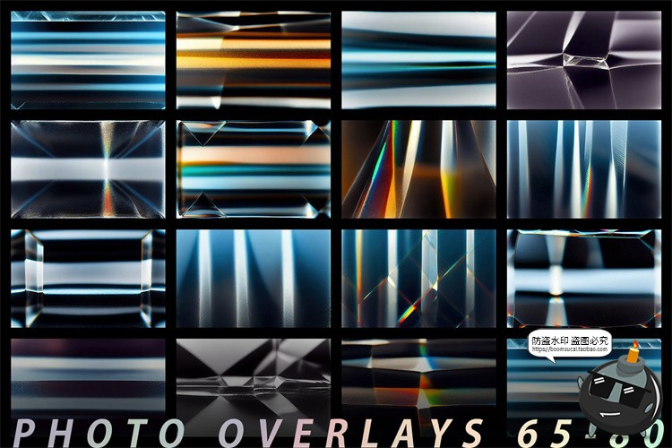 图片[10]-漏光水晶玻璃折射光效光棱镜反射照片叠加效果JPG图片后期素材-设计猿