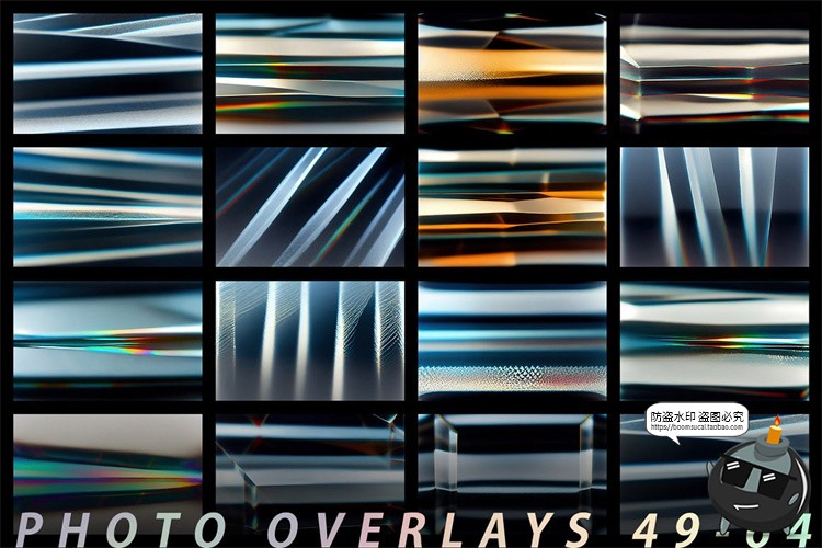 图片[11]-漏光水晶玻璃折射光效光棱镜反射照片叠加效果JPG图片后期素材-设计猿