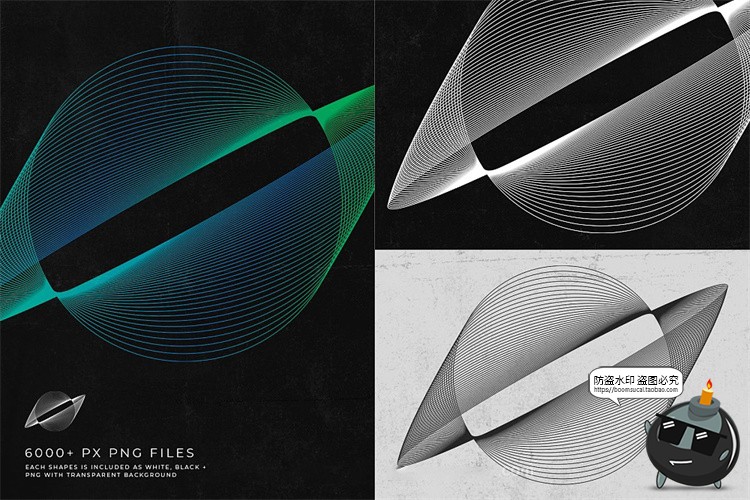 图片[6]-抽象艺术现代时尚3D网格线框线圈线条编织扭曲波浪背景底纹AI素材-设计猿