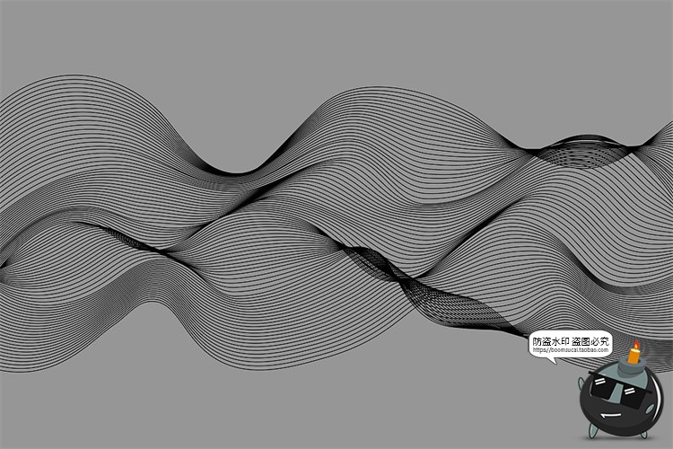 图片[6]-艺术抽象科幻线性3D网格扭曲编织几何图形背景纹理底纹ai矢量素材-设计猿