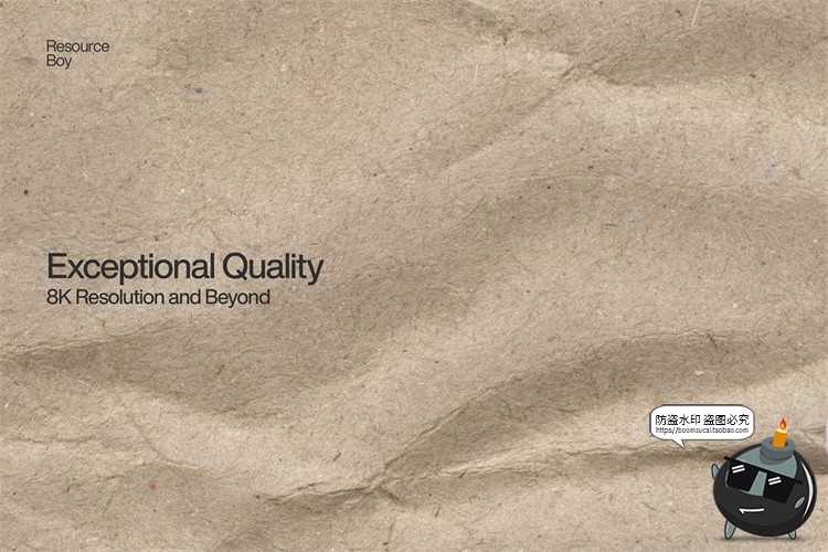 图片[2]-8K高清质感褶皱牛皮纸纸张发黄硬纸背景底纹材质肌理JPG图片素材-设计猿