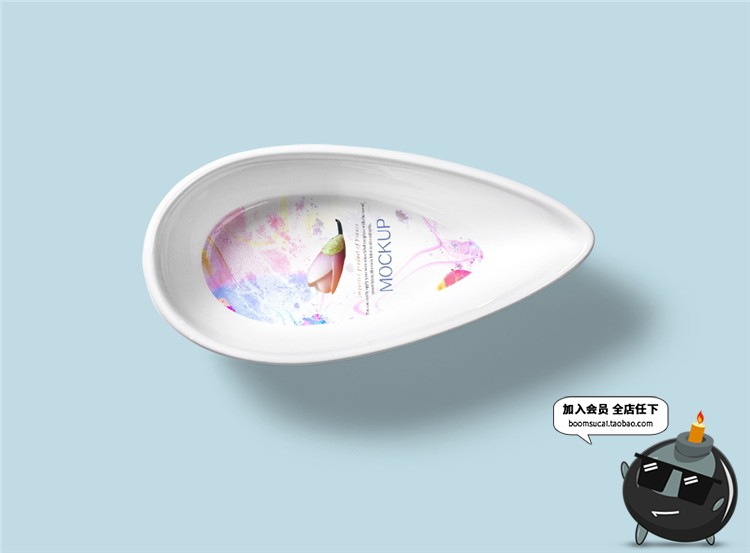 图片[9]-陶瓷餐饮盘子碗餐具智能贴图文创样机VI效果展示模板PSD设计素材-设计猿