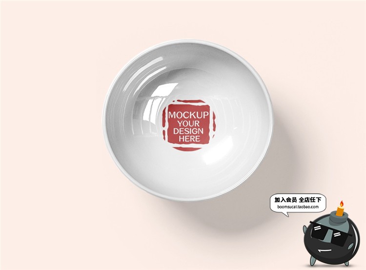 图片[16]-陶瓷餐饮盘子碗餐具智能贴图文创样机VI效果展示模板PSD设计素材-设计猿