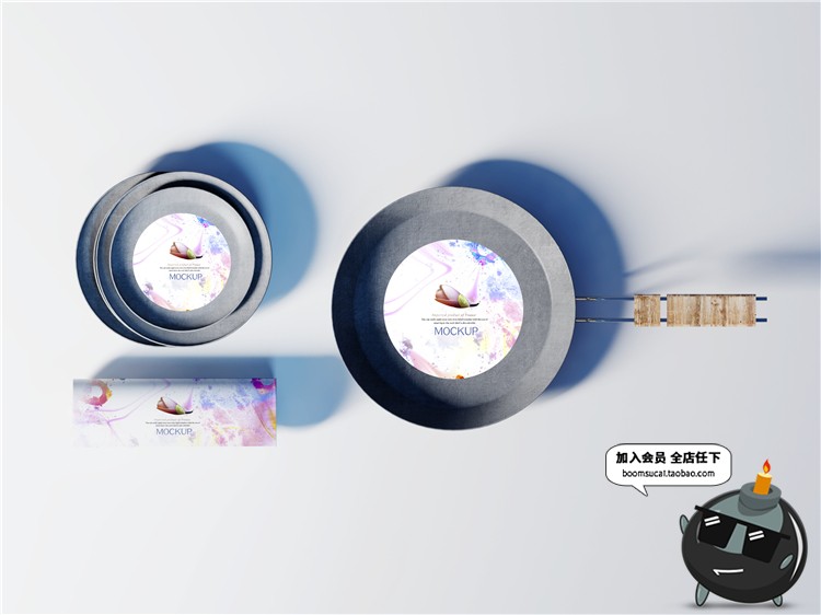 图片[20]-陶瓷餐饮盘子碗餐具智能贴图文创样机VI效果展示模板PSD设计素材-设计猿