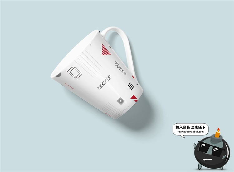 图片[22]-陶瓷餐饮盘子碗餐具智能贴图文创样机VI效果展示模板PSD设计素材-设计猿