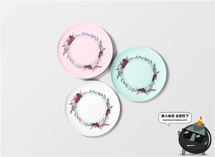 图片[30]-陶瓷餐饮盘子碗餐具智能贴图文创样机VI效果展示模板PSD设计素材-设计猿