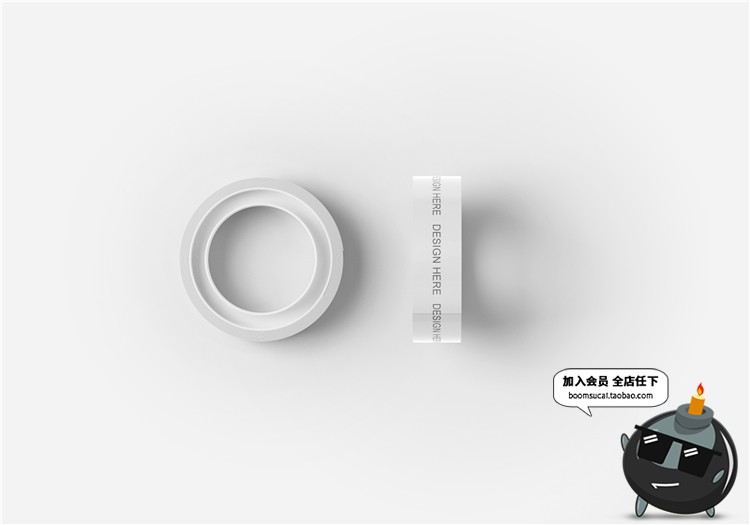 图片[18]-封箱胶带小胶布胶纸智能贴图文创样机文具效果展示PSD模板PS素材-设计猿