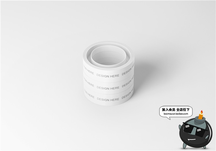 图片[22]-封箱胶带小胶布胶纸智能贴图文创样机文具效果展示PSD模板PS素材-设计猿