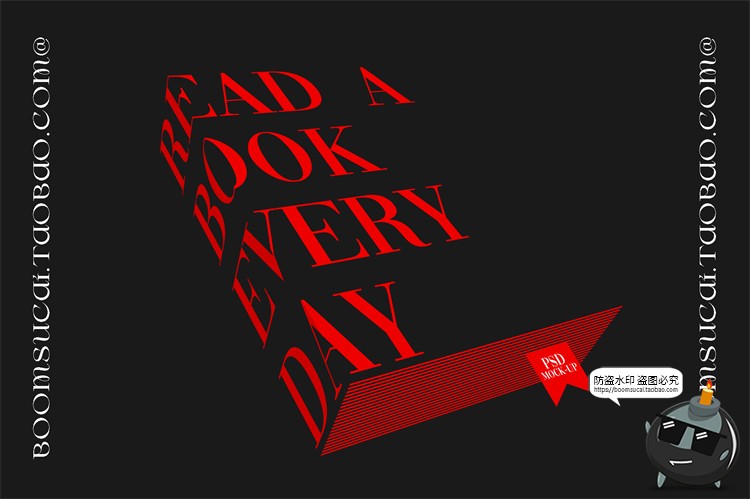 图片[5]-潮流三维3D立体多角度文字立方体几何Logo特效样机PSD模板PS素材-设计猿