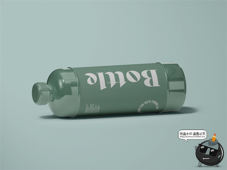 图片[3]-简约潮流矿泉水饮料潮牌塑料瓶包装样机效果图展示PSD模板PS素材-设计猿