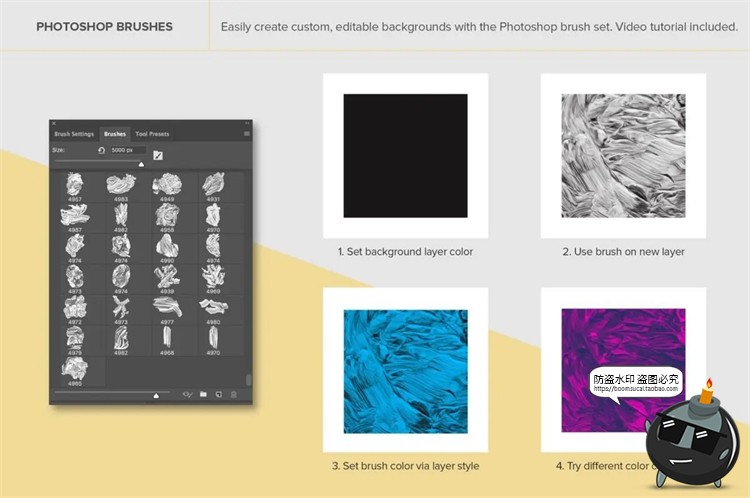 图片[6]-油漆颜料专题艺术染料涂鸦绘画油画色块PNG免抠装饰元素PSD素材-设计猿
