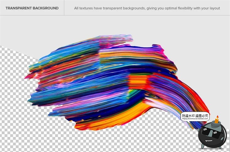 图片[7]-油漆颜料专题艺术染料涂鸦绘画油画色块PNG免抠装饰元素PSD素材-设计猿