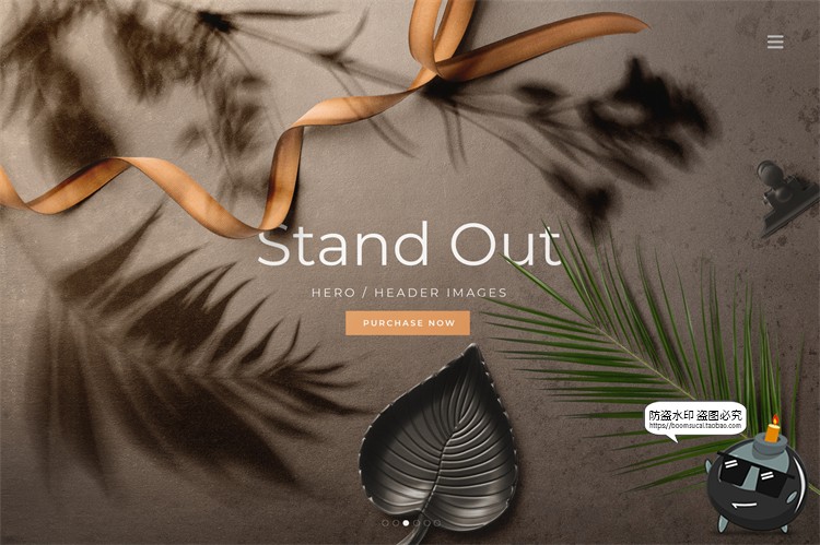 图片[10]-自然轻奢现代花卉植物叶子鲜花干花桌面场景装饰元素PSD模板素材-设计猿