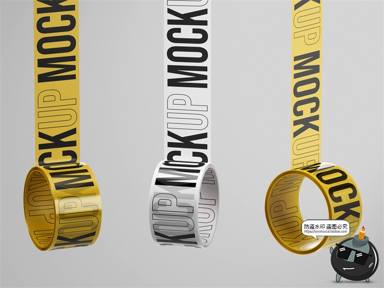 图片[7]-潮流文创时尚半透明logo胶带文具贴图展示效果样机PSD模板素材-设计猿