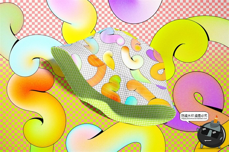 图片[7]-千禧风图形集复古Y2K渐变波浪扭曲抽象怪异涂鸦AI矢量图PNG素材-设计猿