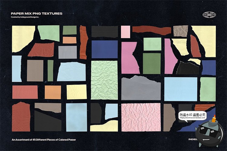 图片[4]-撕纸专题复古怀旧纸张褶皱牛皮纸信封纸便签拼贴PNG免抠图片素材-设计猿