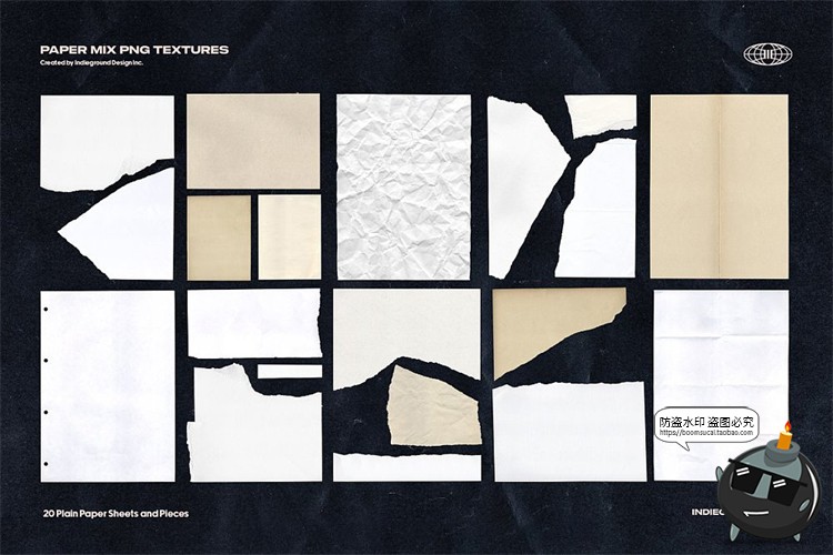 图片[12]-撕纸专题复古怀旧纸张褶皱牛皮纸信封纸便签拼贴PNG免抠图片素材-设计猿