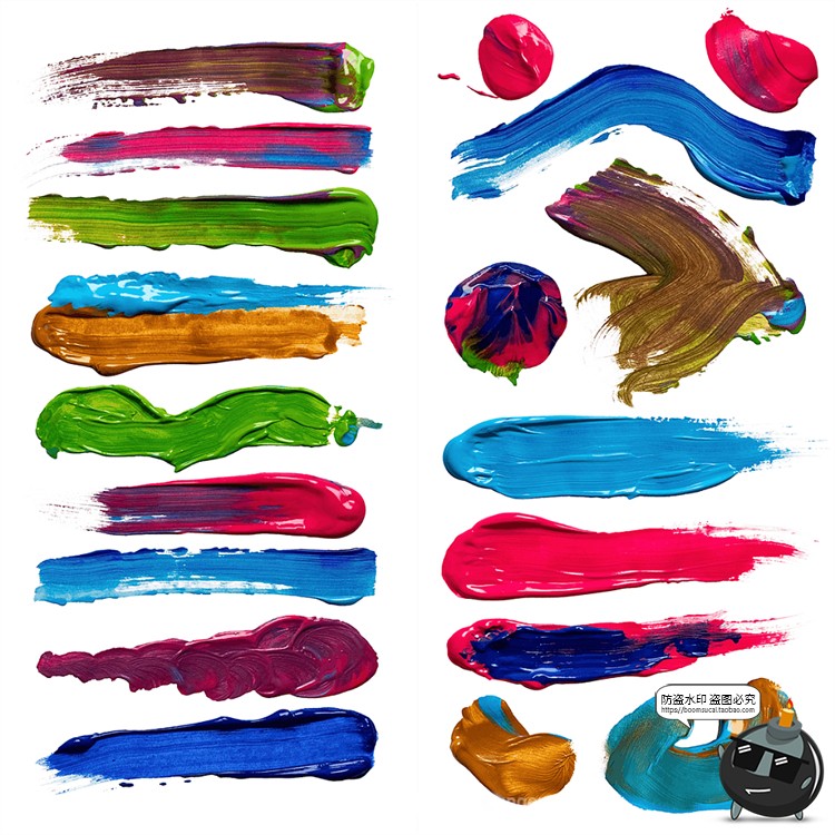 图片[2]-手绘液体颜料画笔涂鸦油画油漆元素插图插画图片PNG免抠图素材-设计猿