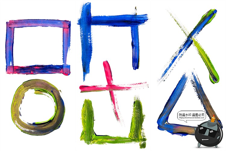 图片[3]-手绘液体颜料画笔涂鸦油画油漆元素插图插画图片PNG免抠图素材-设计猿