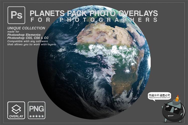 图片[7]-星球行星银河背景宇宙空间剪贴画元素数字背景PNG免抠JPG图片素材-设计猿