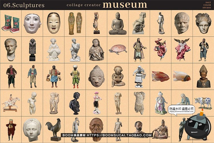 图片[12]-中世纪复古潮流绘画怀旧老照片艺术剪贴画PNG免抠插画图片素材-设计猿