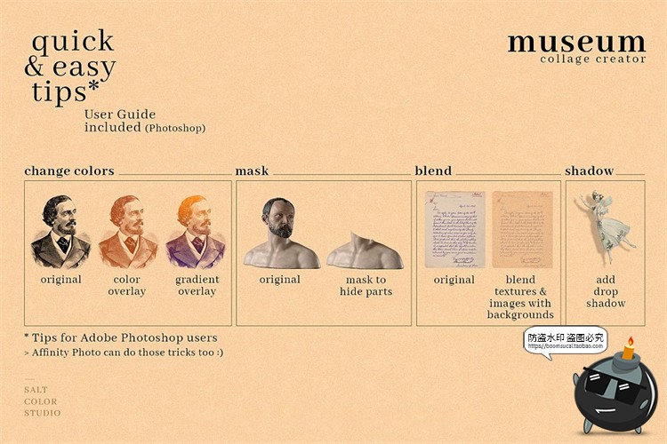 图片[20]-中世纪复古潮流绘画怀旧老照片艺术剪贴画PNG免抠插画图片素材-设计猿