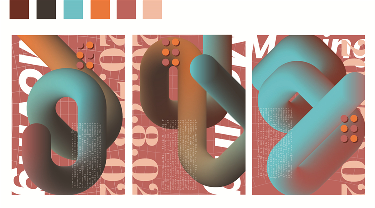 图片[4]-抽象复古撞色潮流极简图形几何元素创意现代艺术感模板AI矢量素材-设计猿