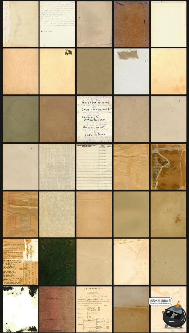 图片[2]-复古做旧纸张怀旧发黄信件文稿折痕报纸手稿背景底纹JPG图片素材-设计猿