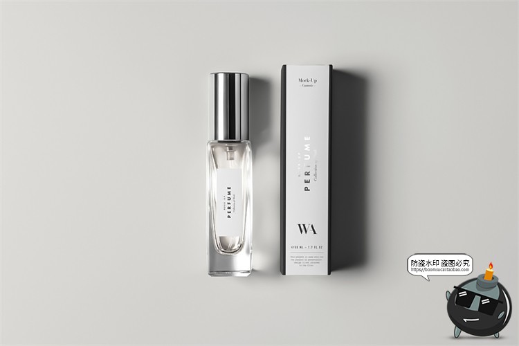 图片[6]-喷雾香水瓶小样标签产品随身包装空白贴图白膜样机PSD模板PS素材-设计猿