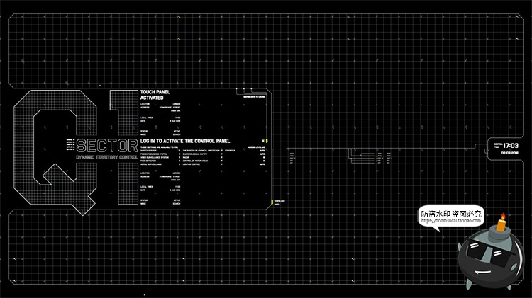 图片[6]-科幻未来赛博朋克HUD机能数据机械可视化显示仪表盘PSD模板PS素材-设计猿