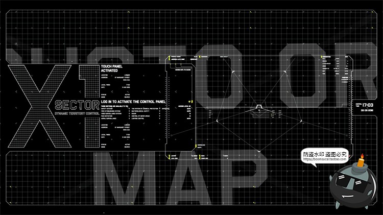 图片[9]-科幻未来赛博朋克HUD机能数据机械可视化显示仪表盘PSD模板PS素材-设计猿