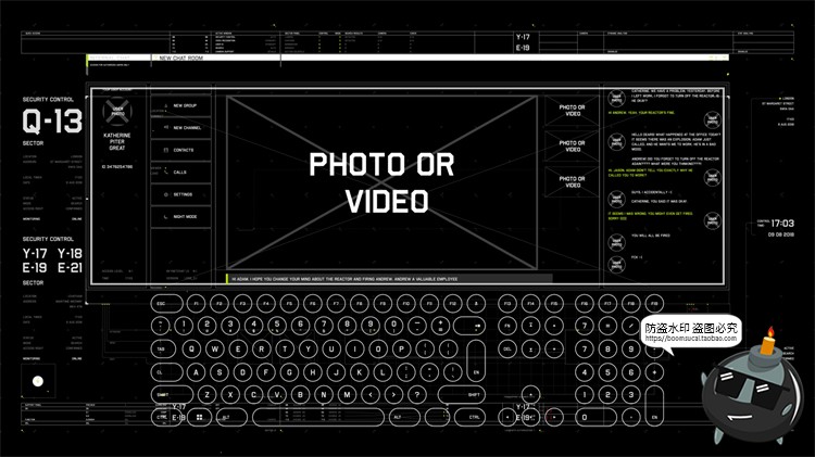图片[12]-科幻未来赛博朋克HUD机能数据机械可视化显示仪表盘PSD模板PS素材-设计猿