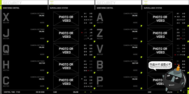 图片[18]-科幻未来赛博朋克HUD机能数据机械可视化显示仪表盘PSD模板PS素材-设计猿