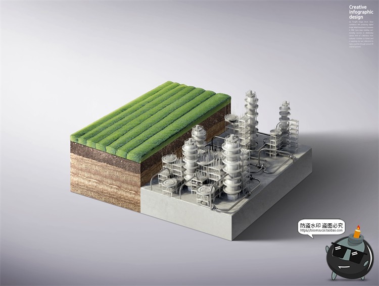 图片[9]-创意浮岛立体城市公益环保新能源保护环境后期合成PSD模板PS素材-设计猿