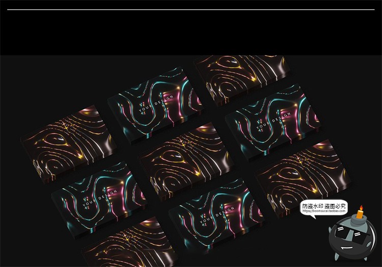 图片[6]-酸性涟漪科幻未来液态扭曲金属反射抽象海报背景纹理JPG图片素材-设计猿