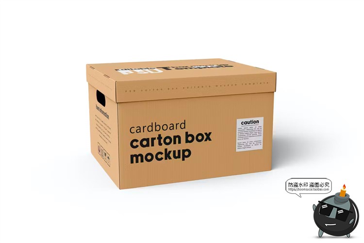 图片[7]-天地盖打包收纳纸箱搬家手提纸盒鞋盒智能贴图样机PSD模板PS素材-设计猿