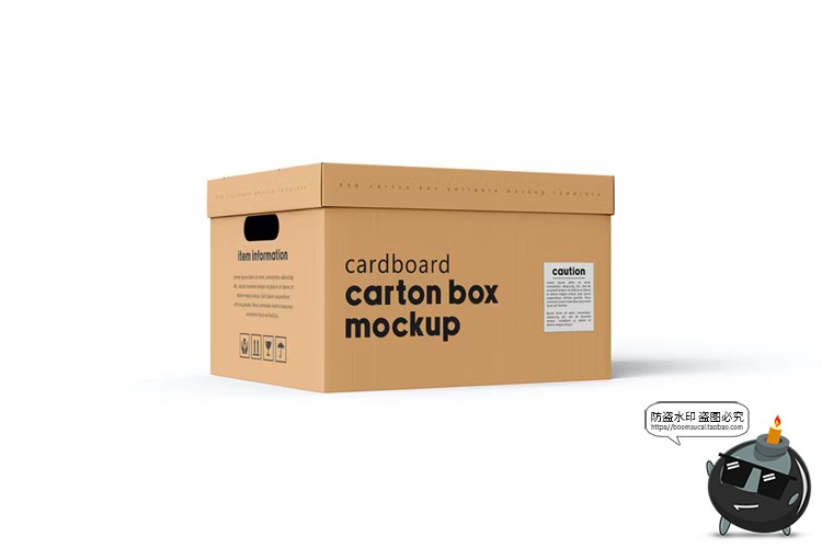 图片[9]-天地盖打包收纳纸箱搬家手提纸盒鞋盒智能贴图样机PSD模板PS素材-设计猿