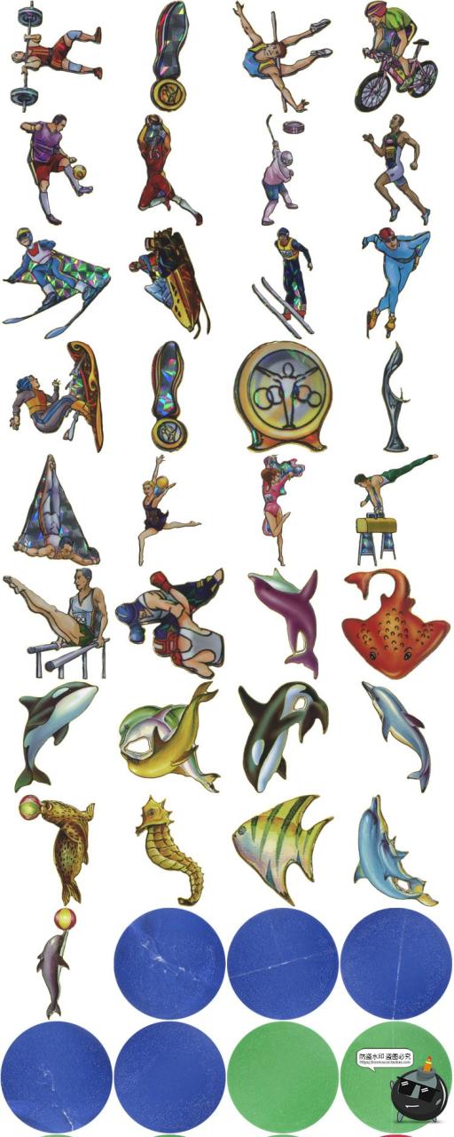 图片[2]-复古拼贴艺术手绘扑克牌撕纸贴纸标签剪贴画纹理图片PNG免抠素材-设计猿