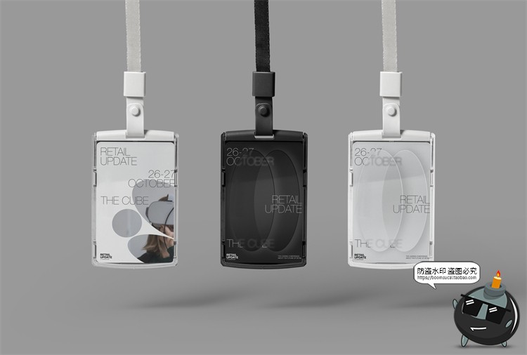 图片[5]-展览活动品牌延展水瓶袋子胸牌广告VI样机贴图PSD分层模板PS素材-设计猿