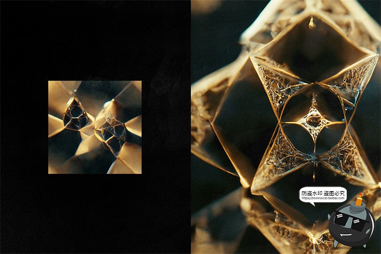 图片[2]-抽象梦幻奇幻超现实未来迷幻微观细节世界晶体液体JPG图片素材-设计猿