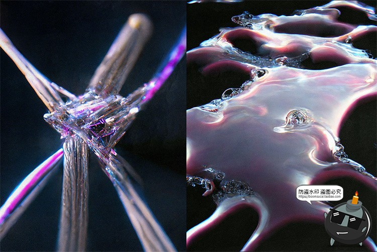 图片[5]-抽象梦幻奇幻超现实未来迷幻微观细节世界晶体液体JPG图片素材-设计猿