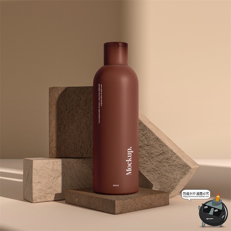 图片[3]-简约品牌护肤品美妆彩妆包装VI场景展示智能贴图样机PSD模板素材-设计猿
