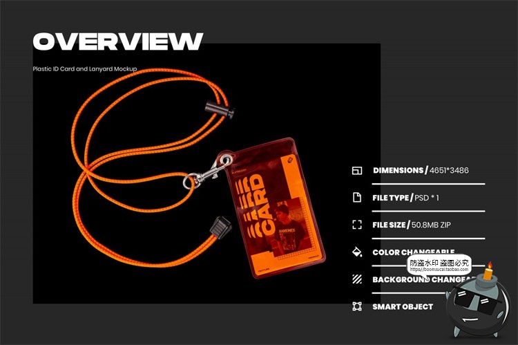 图片[4]-潮流半透明ID胸牌工牌胶卡套展示样机mockup智能贴图PSD模板素材-设计猿