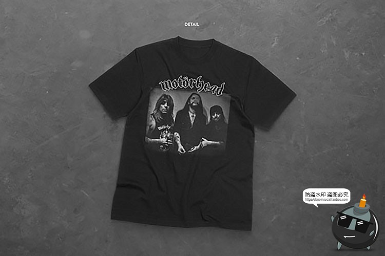 图片[4]-圆领上身T恤宽松潮牌街头潮流男款短袖mockups样机PSD模板PS素材-设计猿