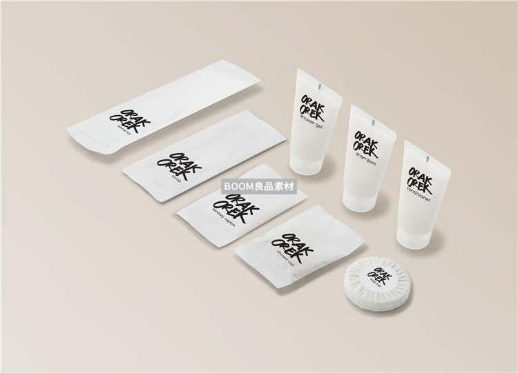 图片[5]-全套旅店酒店清洁一次性套装通用品牌VI文创样机PSD模板PS素材-设计猿