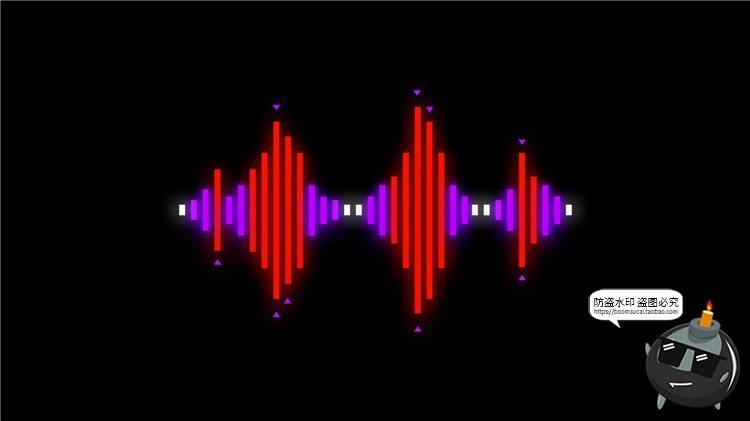 图片[4]-电音声波曲线抽象赛博朋克高科技风格波浪音律起伏PSD模板PS素材-设计猿