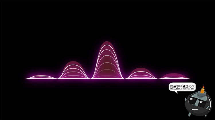 图片[7]-电音声波曲线抽象赛博朋克高科技风格波浪音律起伏PSD模板PS素材-设计猿