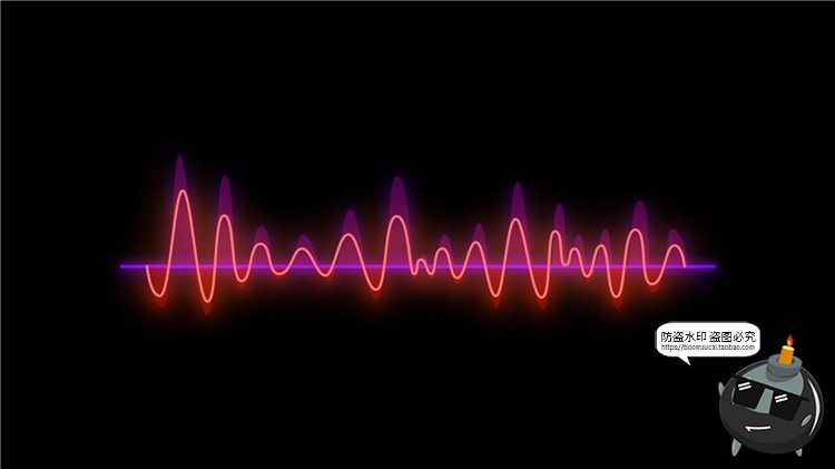 图片[8]-电音声波曲线抽象赛博朋克高科技风格波浪音律起伏PSD模板PS素材-设计猿